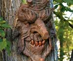 Scary Halloween Tree Face