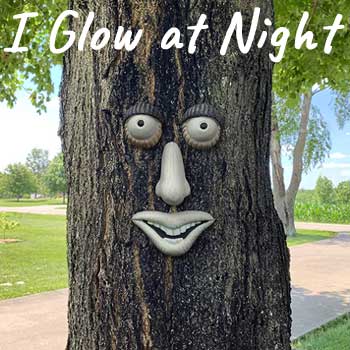Tree Face Decor that Glows at Night